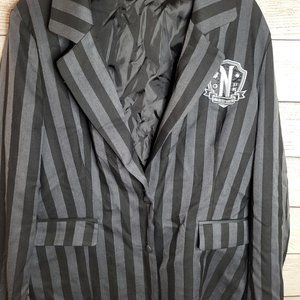Wednesday Nevermore Girls Cosplay Blazer Sz L